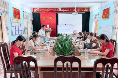 CÔNG TÁC GIÁM SÁT CHUYÊN ĐỀ VỀ CÔNG TÁC VỆ SINH AN TOÀN THỰC PHẨM BẾP ĂN BÁN TRÚ TẠI TRƯỜNG MẦM NON MỸ TRUNG